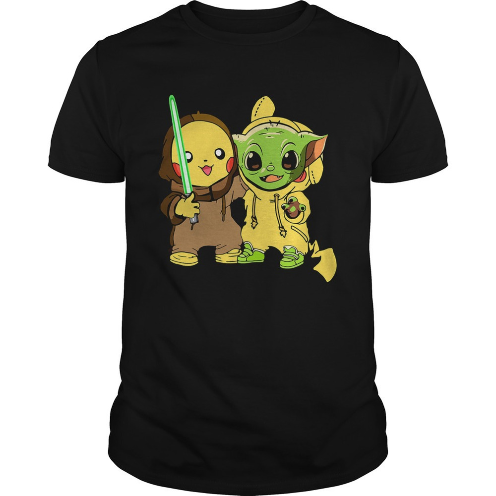 Baby Yoda And Baby Pikachu Shirt